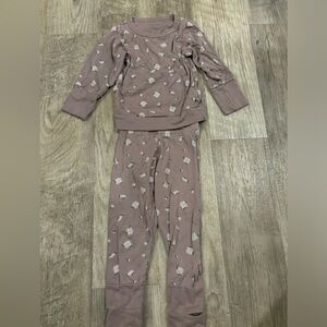 Goumi Purple floral matching set